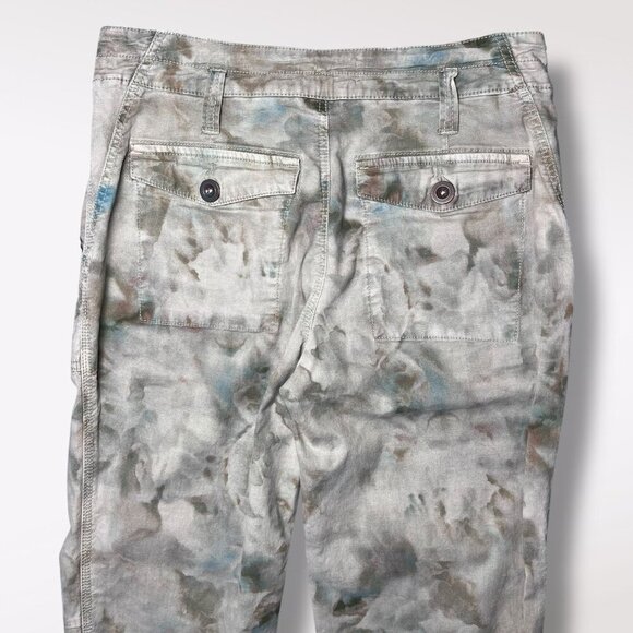 Anthropologie Wanderer Cargo Pants Camo Tie Dye Green Blue 27P - Picture 8 of 9